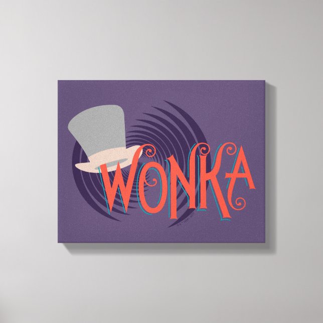 Wonka Spiral Logo Canvas Print (Front)