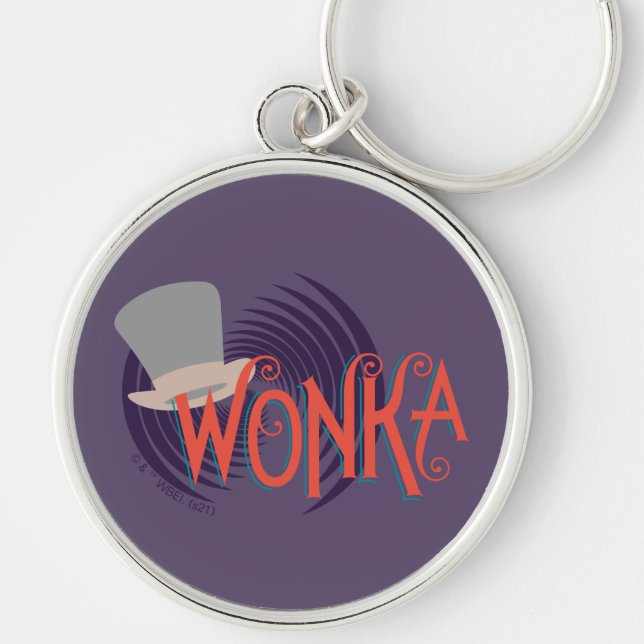 Wonka Spiral Logo Keychain (Front)