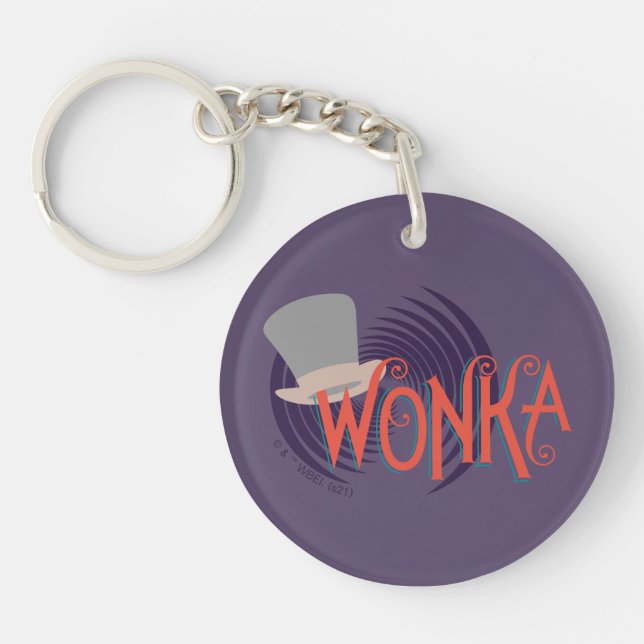 Wonka Spiral Logo Keychain (Front)