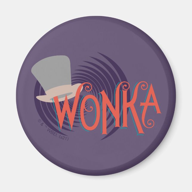 Wonka Spiral Logo Magnet (Front)