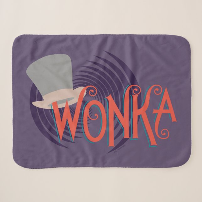 Wonka Spiral Logo Sherpa Blanket (Front (Horizontal))