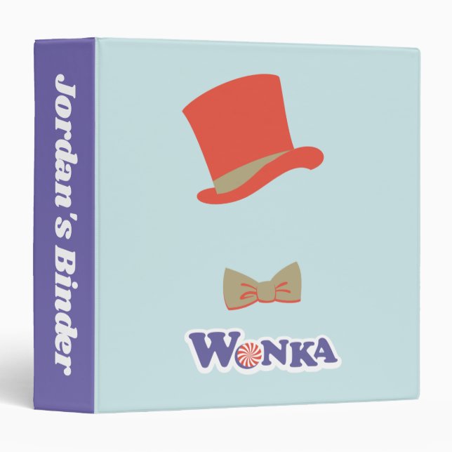 Wonka Top Hat & Bow Tie Binder (Front/Spine)