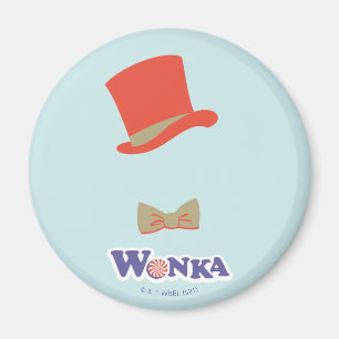 Wonka Top Hat & Bow Tie Magnet