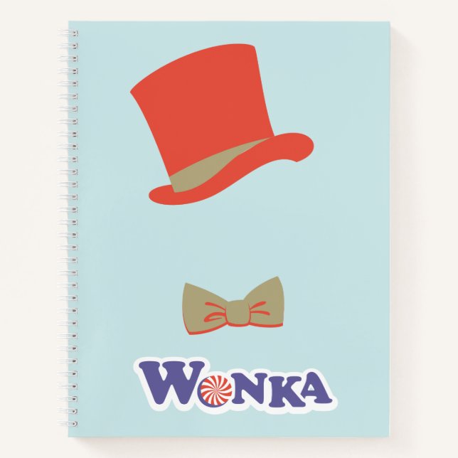 Wonka Top Hat & Bow Tie Notebook (Front)