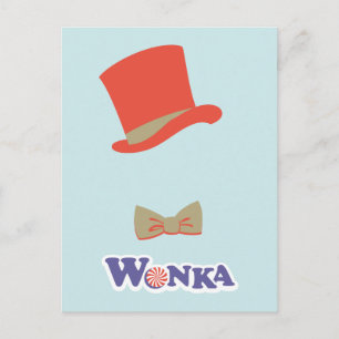 Wonka Top Hat & Bow Tie Postcard