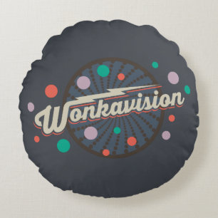 Wonkavision Logo Round Pillow