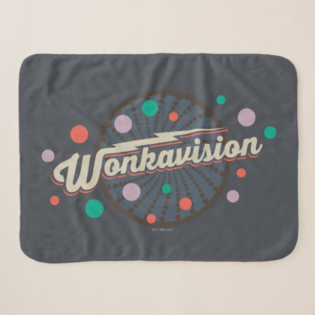 Wonkavision Logo Sherpa Blanket (Front (Horizontal))