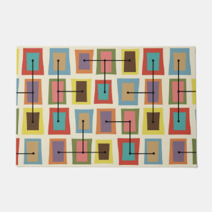 Wonky Doors Smaller Multicolored Doormat