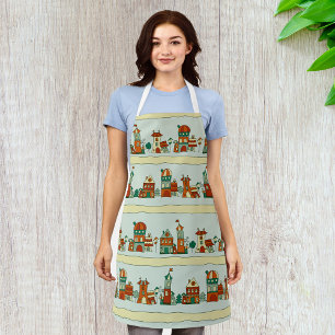 Wonky Houses Apron