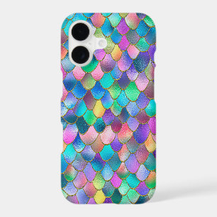 Wonky Rainbow Glitter Metal Mermaid Scales