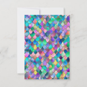 Wonky Rainbow Glitter Metal Mermaid Scales