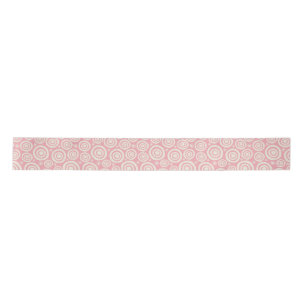 Wonky Target Circles and Stars - Pink Satin Ribbon