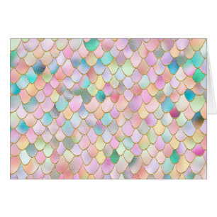 Wonky Trendy Rainbow Girl Metal Mermaid Scales