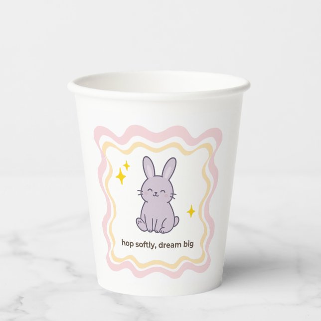 Wonky Zoo Bunny  - Paper Cup (Front)