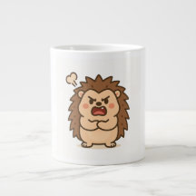 Wonky Zoo Moody Hedgehog Specialty Mug
