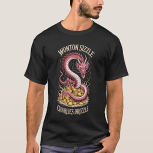 Wonton Sizzle Dragon Graphic Charlie’s Drizzle T-Shirt