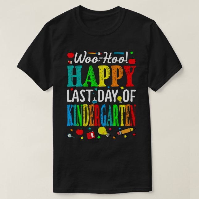 Woo Hoo Joyeuse Dernière Journée De T-Shirt De Mat (Design devant)