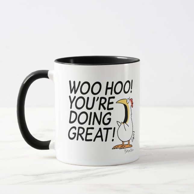 WOO HOO! YOU'RE DOING GREAT! Sandra Boynton Mug (Left)