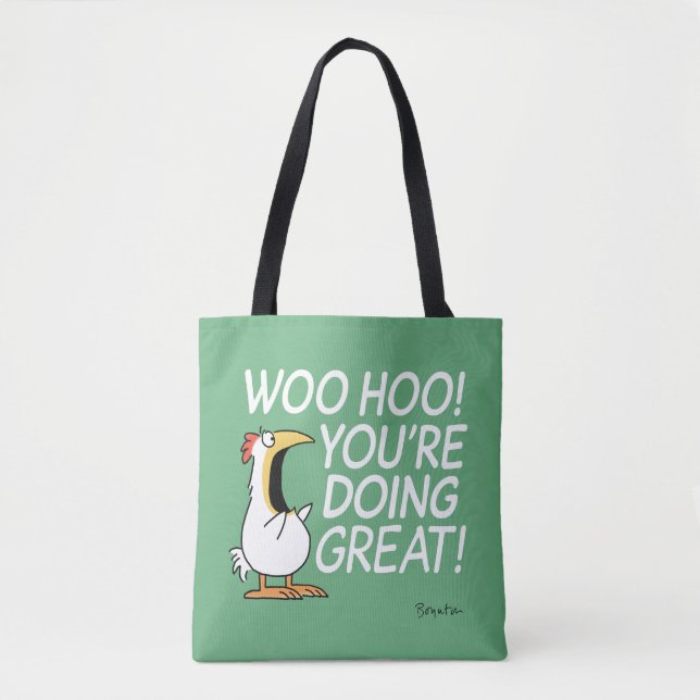 WOO HOO! YOU'RE DOING GREAT! Sandra Boynton  Tote Bag (Front)