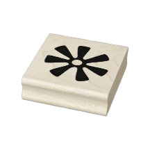 Wood Adinkra (Wisdom) Rubber Stamp