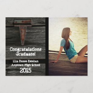 Wood and Hinge 2015 Photo Graduation Announcement