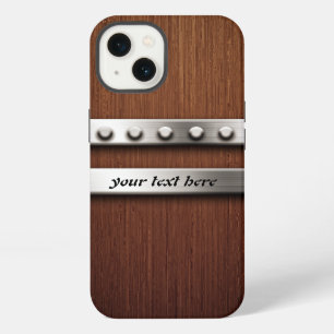 Wood and Metal iPhone 13 Case