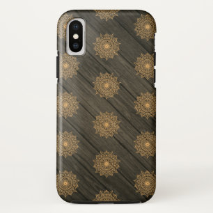 Wood and Ornate Pattern Case-Mate iPhone Case