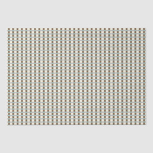 Wood and Seaweed Plaid Tissue Paper