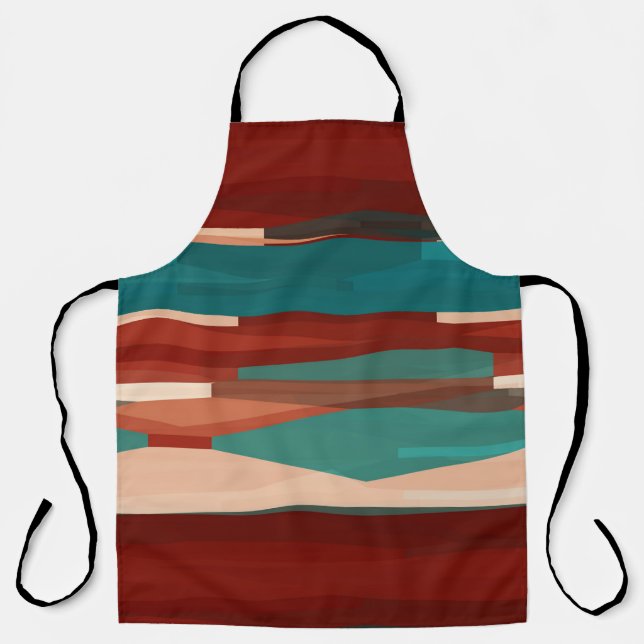 Wood and Turquoise Apron (Front)
