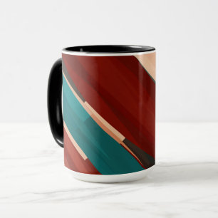 Wood and Turquoise Mug