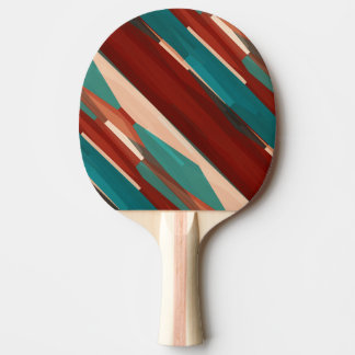 Wood and Turquoise Ping Pong Paddle