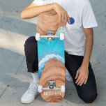 Wood And Water Nature Custom Personalized Name Skateboard<br><div class="desc">Wood And Water Nature Custom Personalized Name Skateboard features your personalized name in wood and water background. Personalize by editing the text in the text box provided. Give a custom made gift,  personalized skateboard to your favourite skateboarder for Christmas,  birthday or your BFF.  Designed by ©Evco Studio www.zazzle.com/store/evcostudio</div>