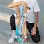Wood And Water Nature Custom Personalized Name Skateboard<br><div class="desc">Wood And Water Nature Custom Personalized Name Skateboard features your personalized name in wood and water background. Personalize by editing the text in the text box provided. Give a custom made gift,  personalized skateboard to your favourite skateboarder for Christmas,  birthday or your BFF.  Designed by ©Evco Studio www.zazzle.com/store/evcostudio</div>