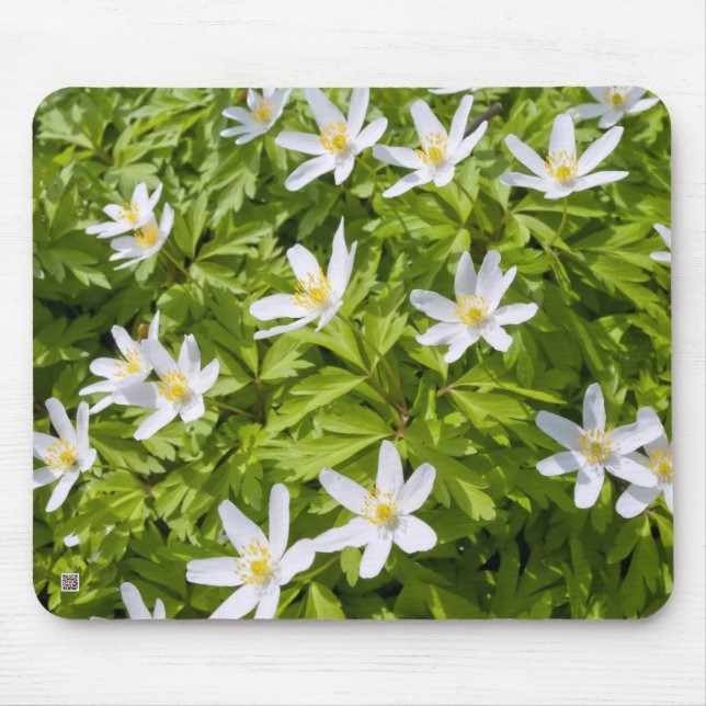 Wood Anemone Mouse Pad (Front)