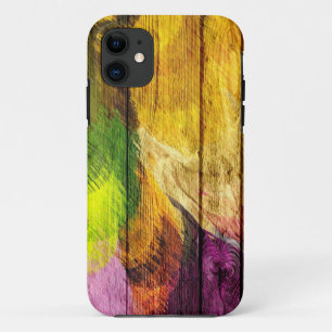 Wood Art Acrylic Painting iPhone 11 Case