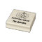 Wood art Halloween stamp with carved pumpkin face