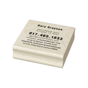 Wood Art Stamp-GGCS Rubber Stamp