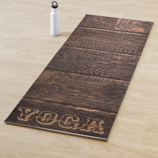 Wood Art  Yoga Mat