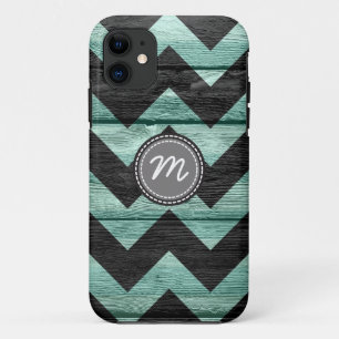 Wood aztec chevron zig zag pattern #6 iPhone 11 case