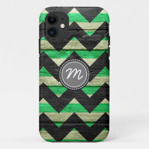 Wood aztec chevron zigzag pattern #6 iPhone 11 case