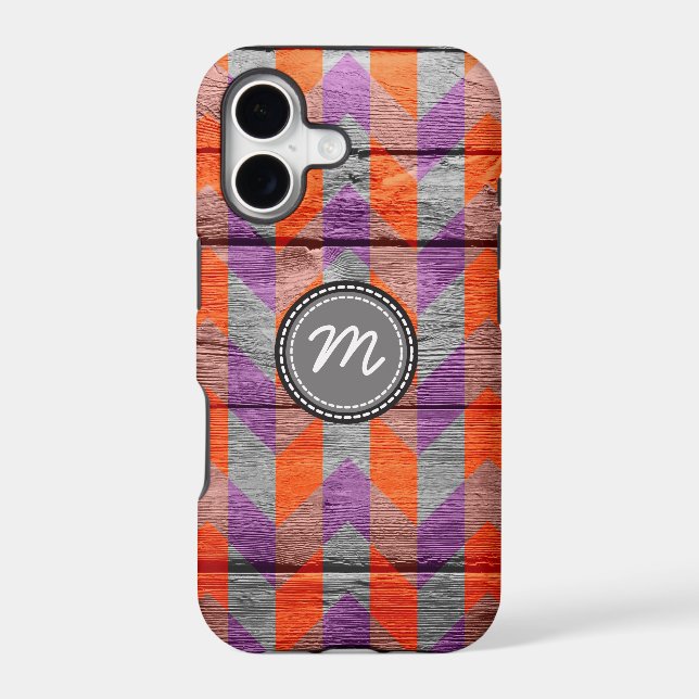 Wood aztec chevron zigzag pattern #9 (Back)