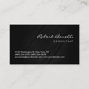 Wood Background Modern Grey Black Business Card
