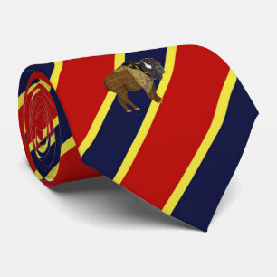 Wood Badge Buffalo Striped Dress Tie