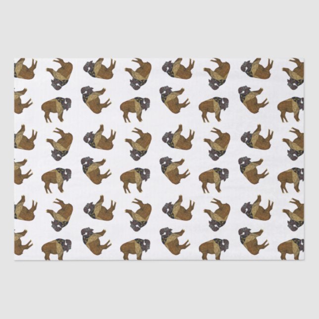 Wood Badge Buffalo Tissue Paper (Front)