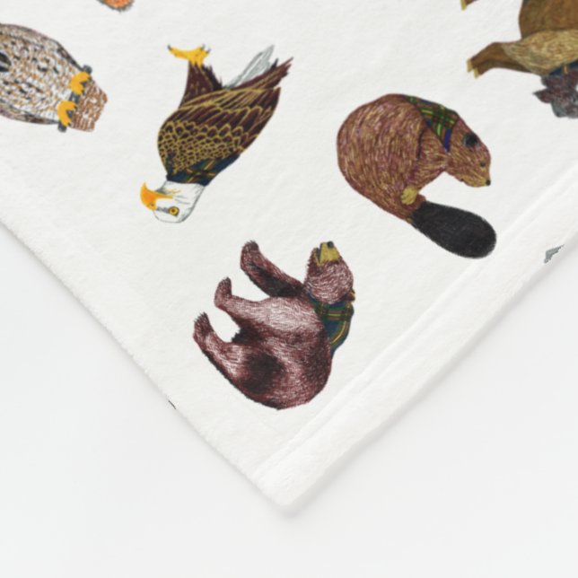 Wood Badge Critter Toss Blanket (Corner)