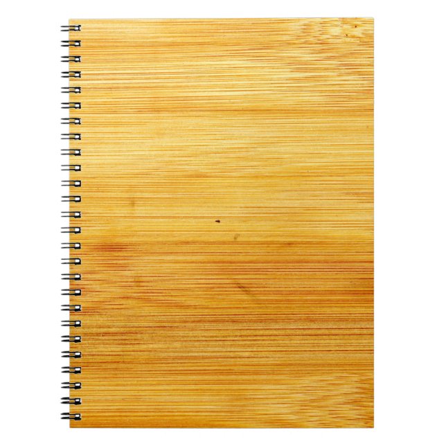 Wood bamboo background texture notebook (Front)