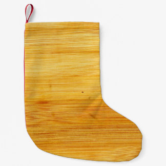 Wood bamboo background texture small christmas stocking