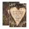 Wood Bark Baby Breath Heart Rustic Wedding