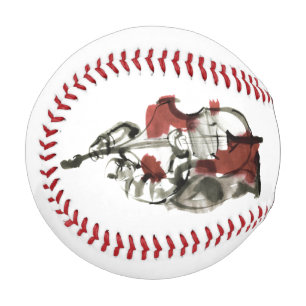 Wood bass player baseball