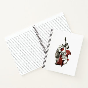 Wood bass player notebook